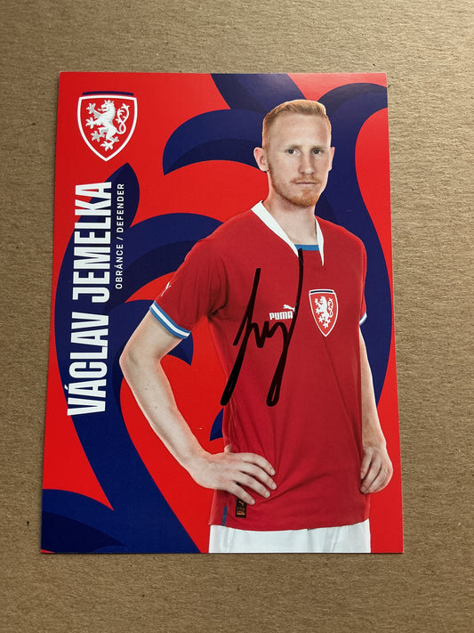 Václav Jemelka, Czech Republic 🇨🇿 2023 Viktoria Plzeñ hand signed