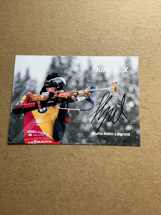 Sturla Holm Lægreid, Norway 🇳🇴 Biathlon Winter Sports 2024/25 hand signed