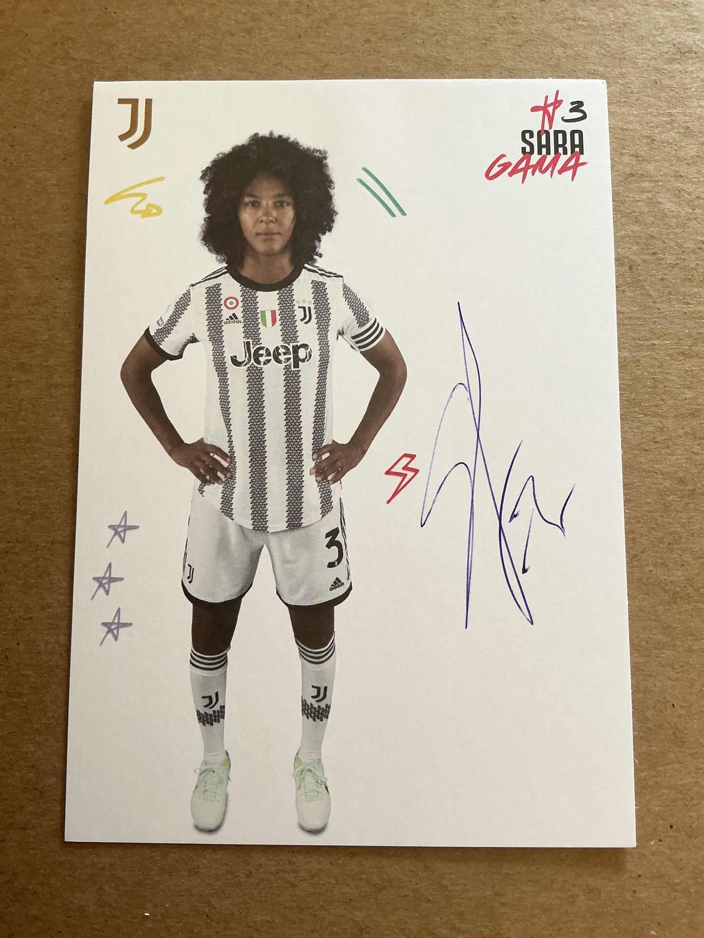 Sara Gama, Italy 🇮🇹 Juventus FC  2022/23 hand signed