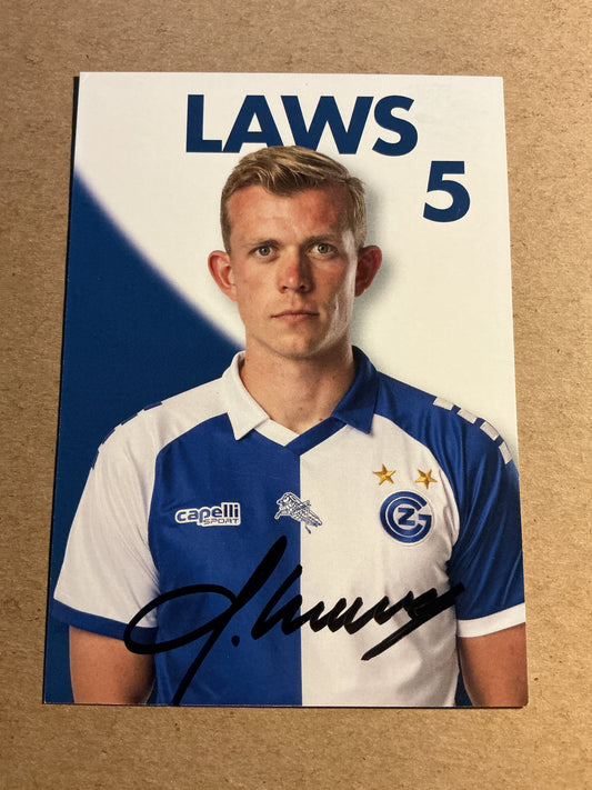 Joshua Laws, Australia 🇦🇺 Grasshopper Zürich 2024/25 hand signed