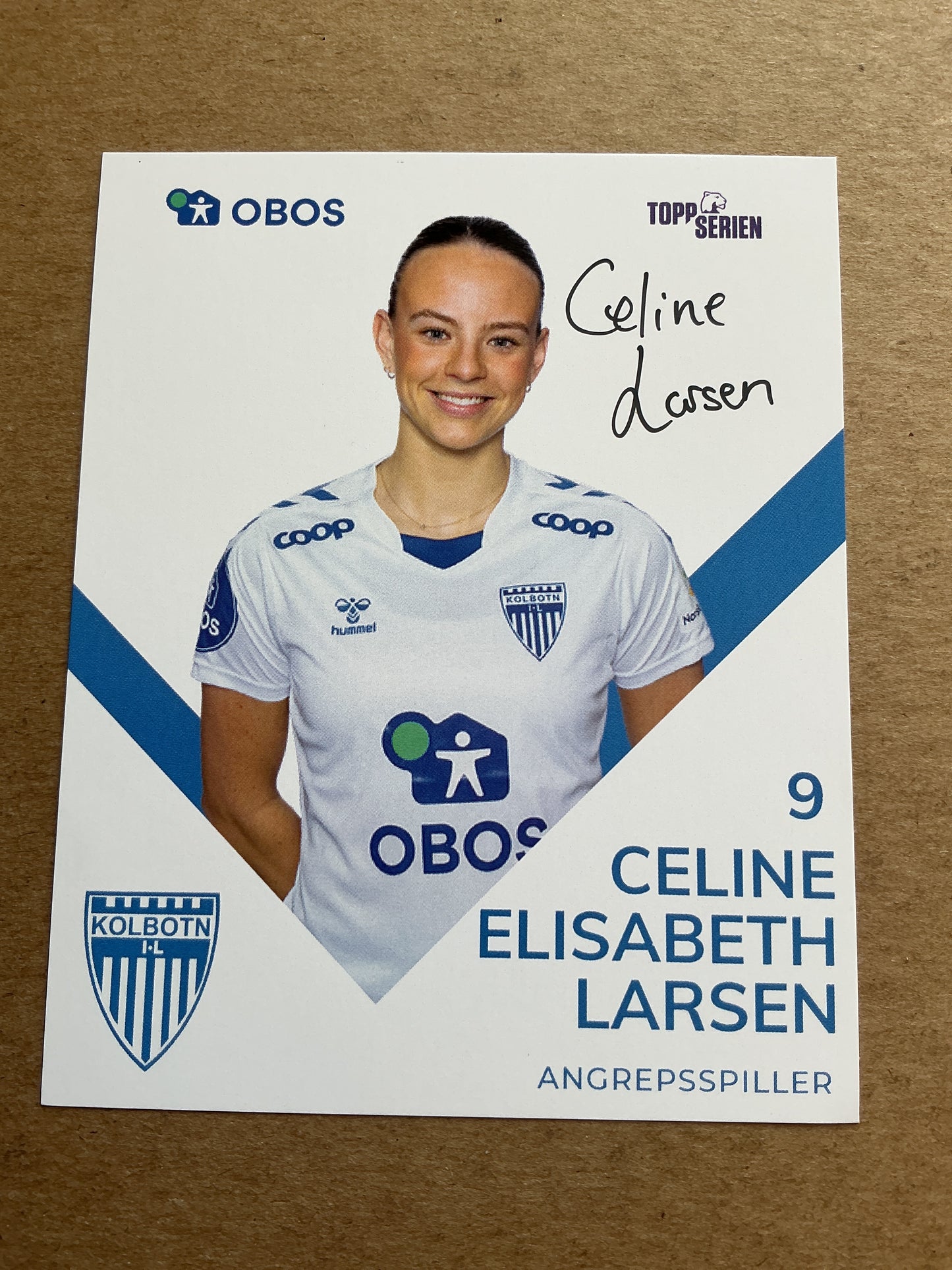 Celine Larsen, Norway 🇳🇴 Kolbotn IL 2024/25 hand signed
