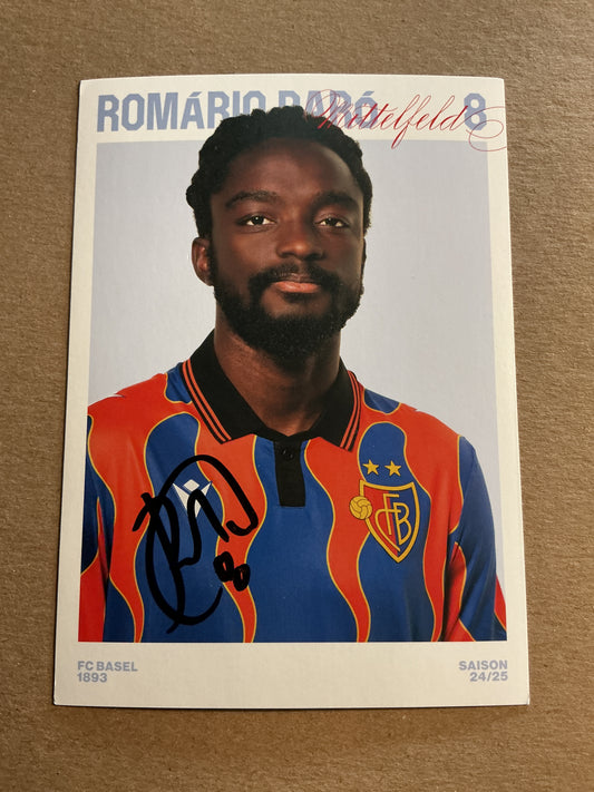 Romario Baro, Portugal 🇵🇹 FC Basel 2024/25 hand signed
