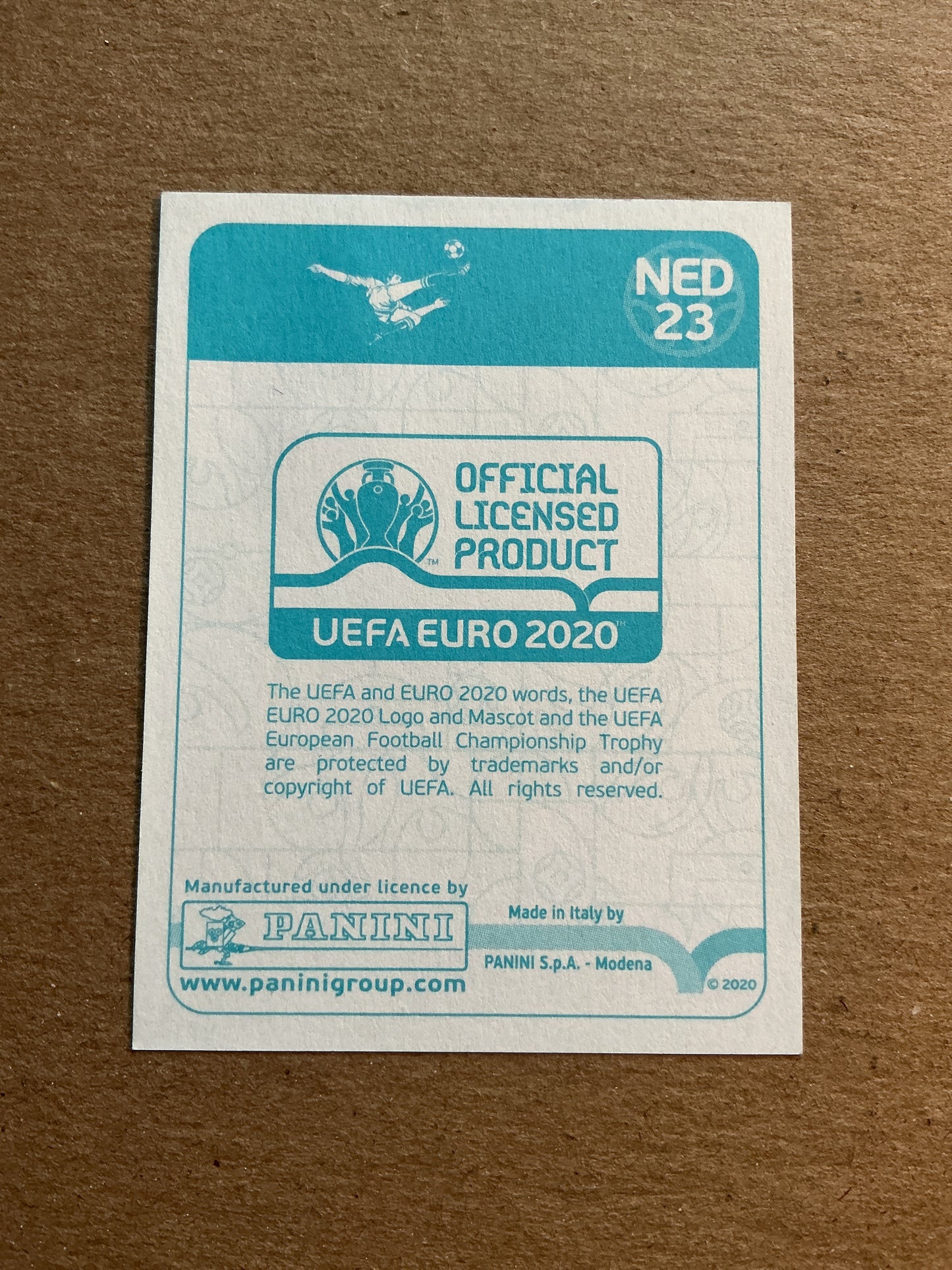 Memphis Depay, Netherlands 🇳🇱 UEFA Euro 2020 Panini hand signed