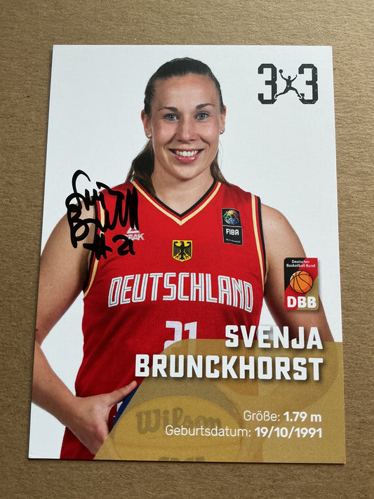 Svenja Brunckhorst, Germany 🇩🇪 Basketball 3x3 Summer Olympics 2024 hand signed