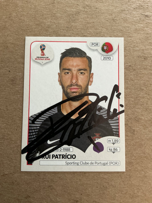 Rui Patricio, Portugal 🇵🇹 FIFA World Cup 2018 Panini hand signed