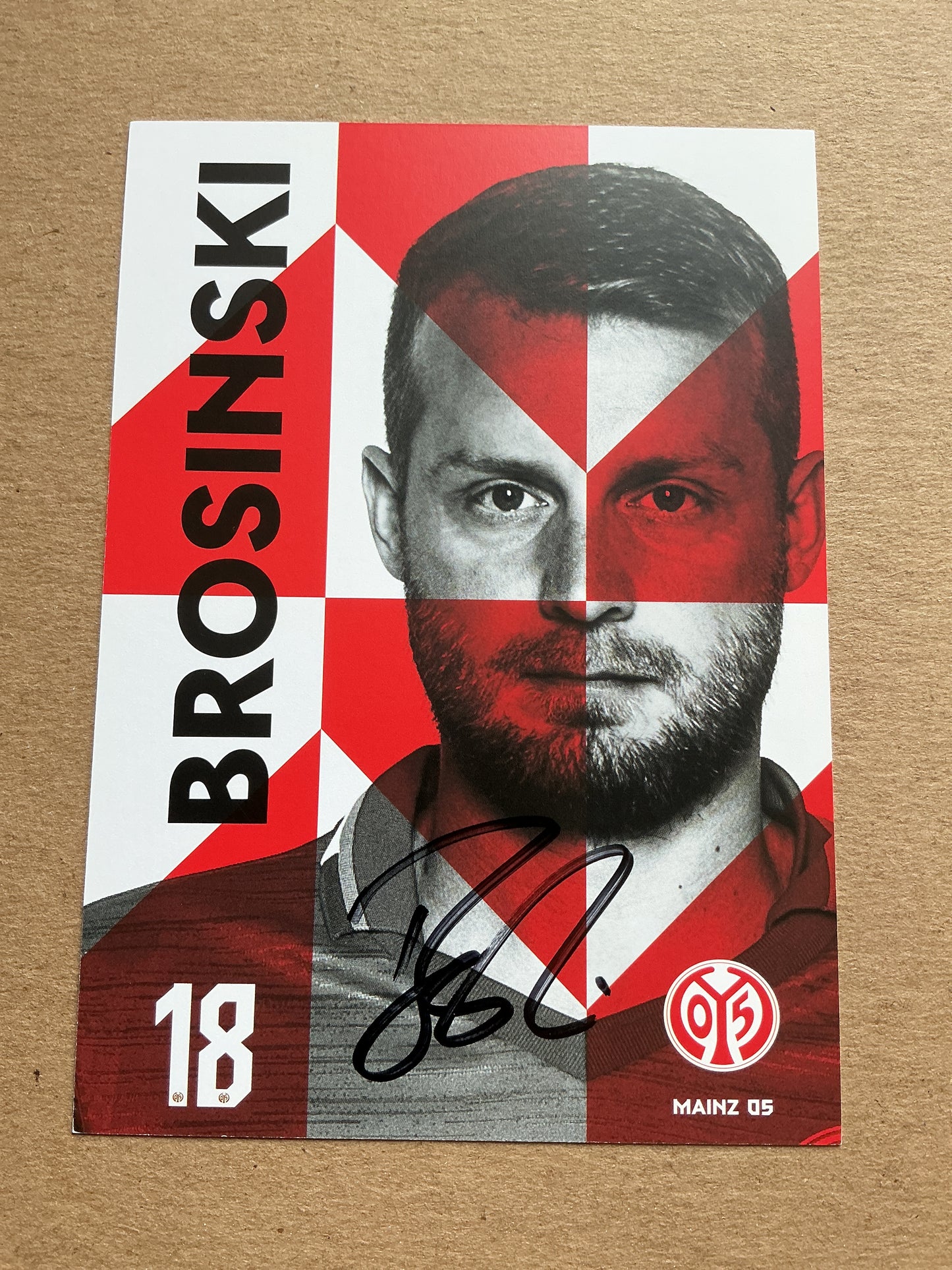 Daniel Brosinski, Germany 🇩🇪 FSV Mainz 05 2019/20 hand signed
