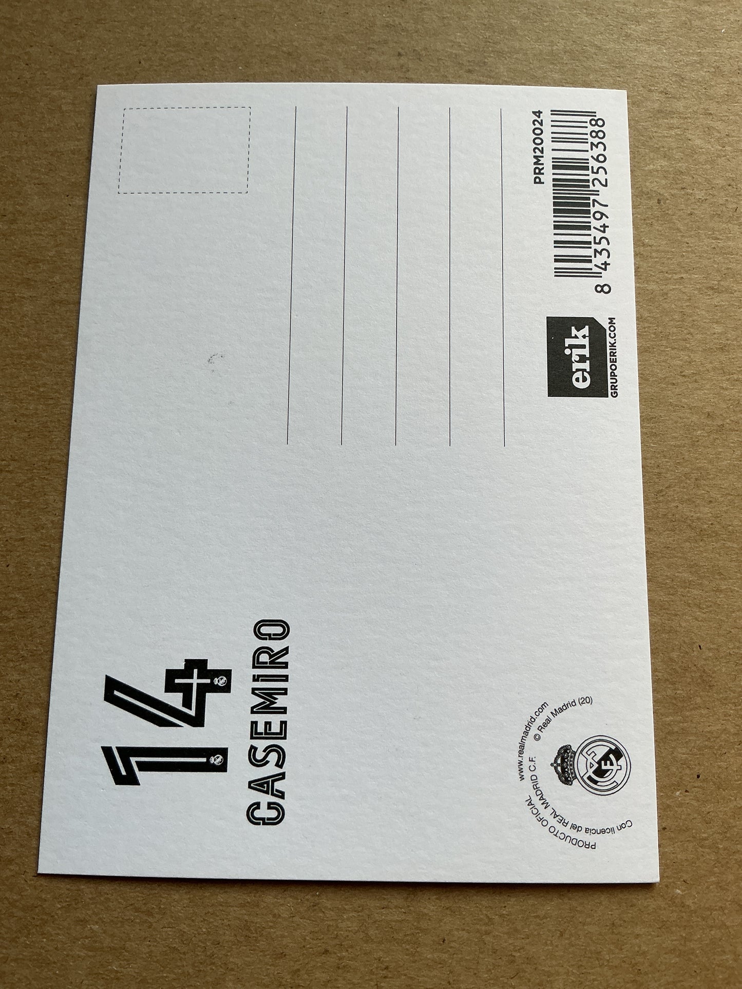 Casemiro, Brazil 🇧🇷 Real Madrid 2020/21 hand signed