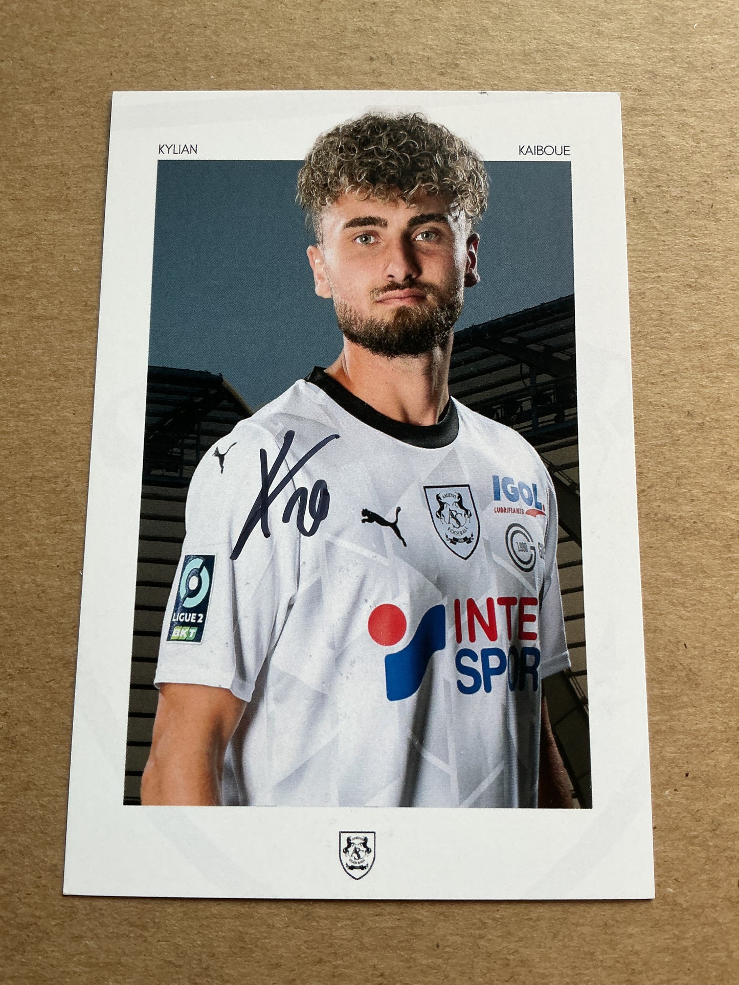 Kylian Kaiboue, France 🇫🇷 Amiens SC 2023/24 hand signed