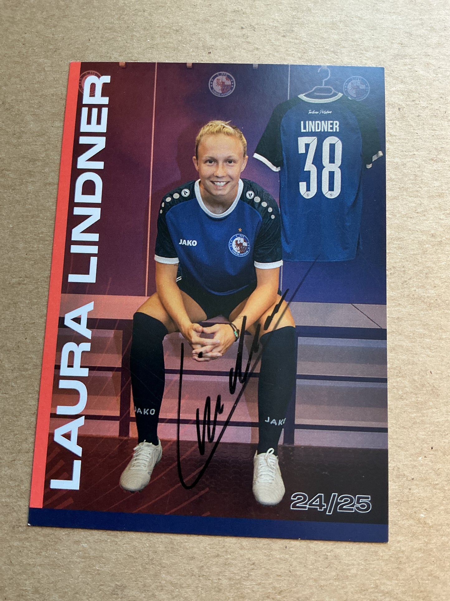 Laura Lindner, Germany 🇩🇪 1.FFC Turbine Potsdam 2024/25 hand signed