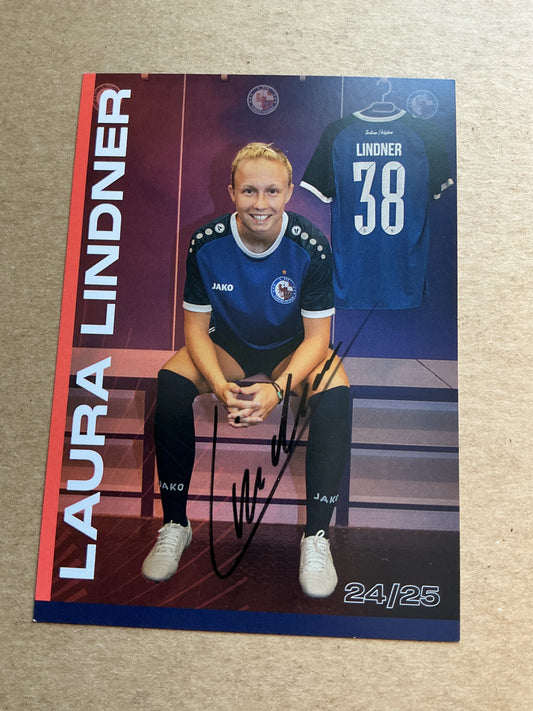 Laura Lindner, Germany 🇩🇪 1.FFC Turbine Potsdam 2024/25 hand signed