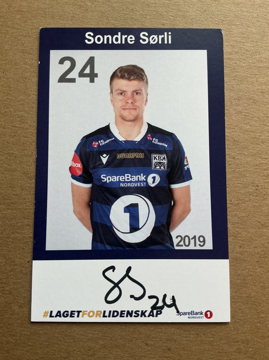 Sondre Sørli, Norway 🇳🇴 Kristiansund BK 2019/20 hand signed