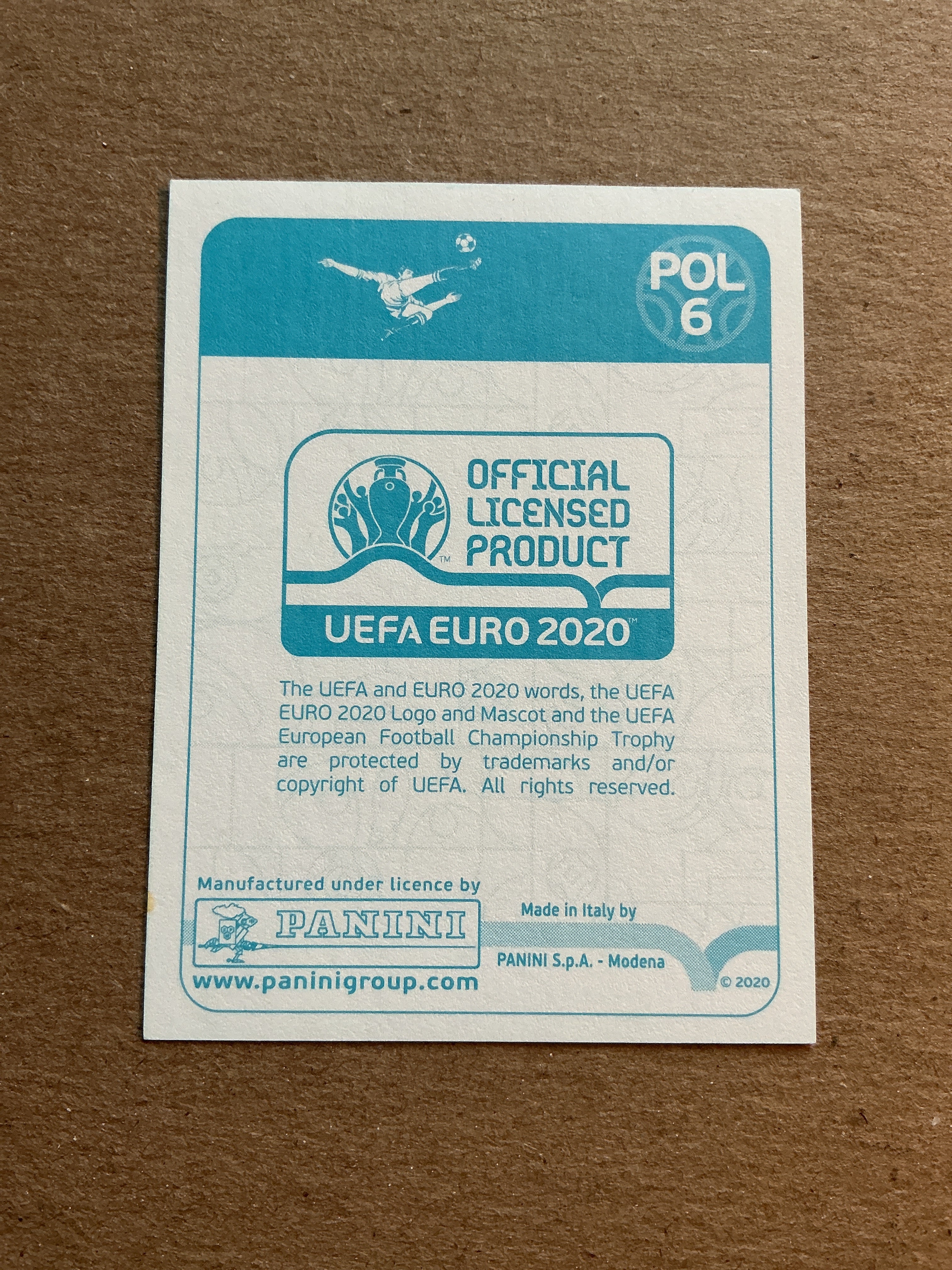 Robert Lewandowski, Poland 🇵🇱 UEFA Euro 2020 Panini hand signed