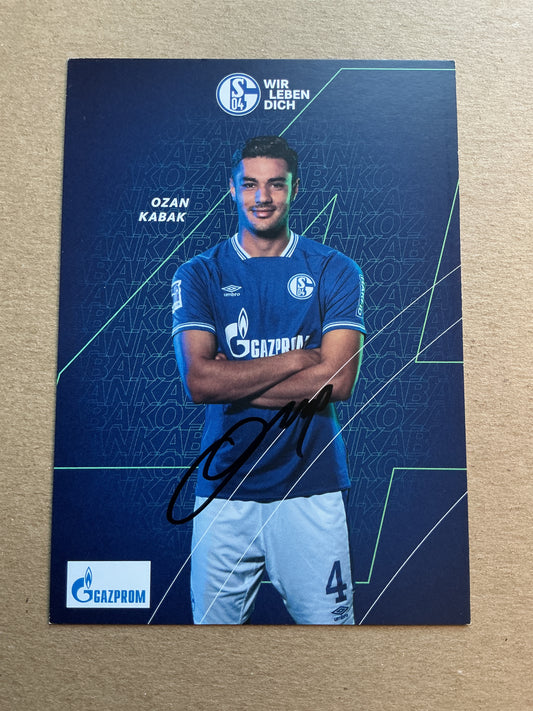 Ozan Kabak, Türkiye 🇹🇷 FC Schalke 04 2020/21 hand signed