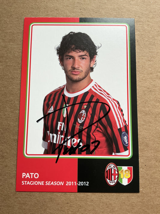 Alexandre Pato, Brazil 🇧🇷 AC Milan 2011/12 hand signed