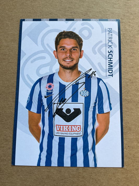 Patrick Schmidt, Austria 🇦🇹 Esbjerg fB 2021/22 hand signed