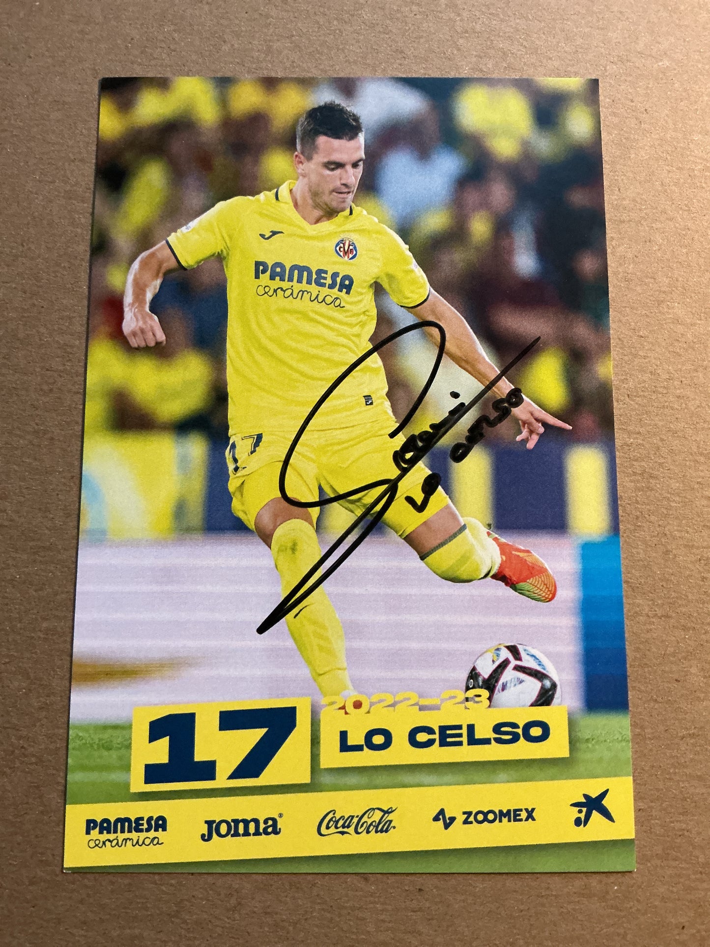 Giovani Lo Celso, Argentina 🇦🇷 Villarreal CF 2022/23 hand signed