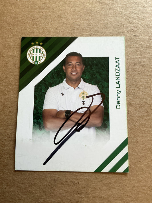 Denny Landzaat, Netherlands 🇳🇱 Ferencvaros TC 2024/25 hand signed