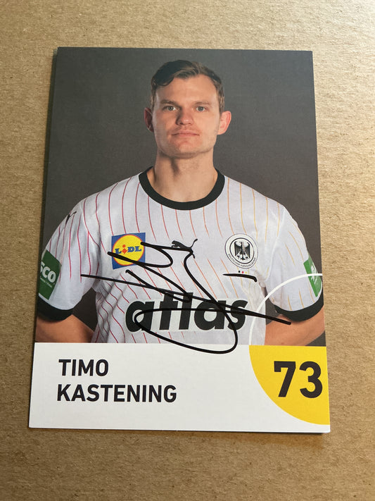 Timo Kastening, Germany 🇩🇪 Handball Sports 2025 hand signed