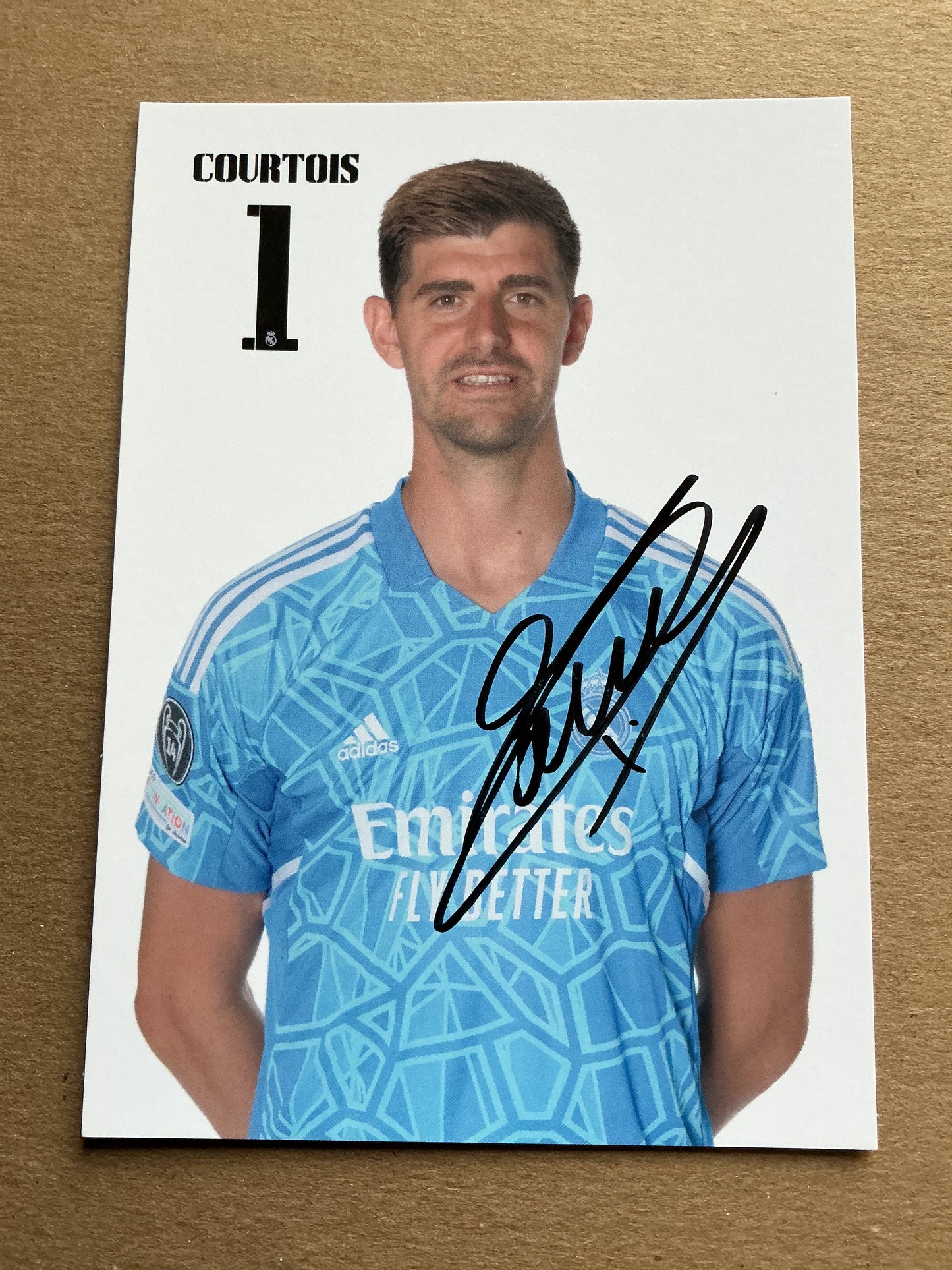 Thibaut Courtois, Belgium 🇧🇪 Real Madrid 2022/23 hand signed