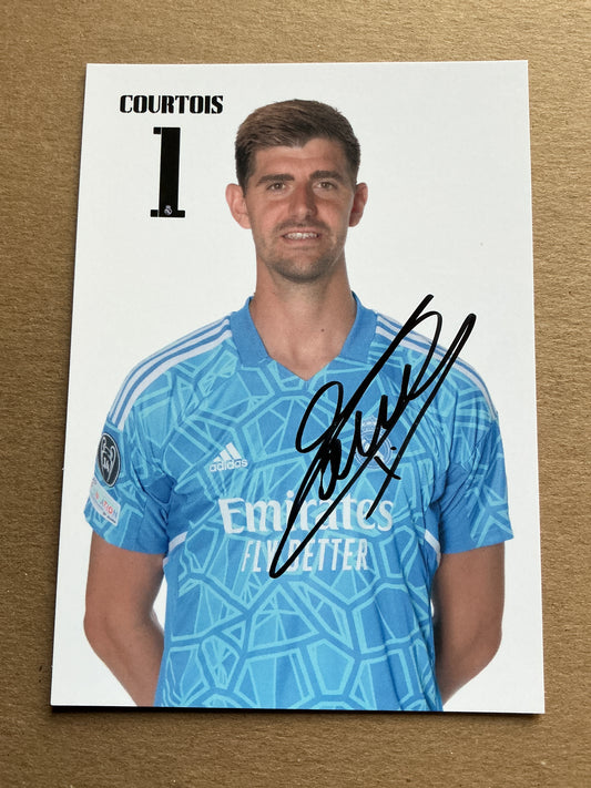 Thibaut Courtois, Belgium 🇧🇪 Real Madrid 2022/23 hand signed
