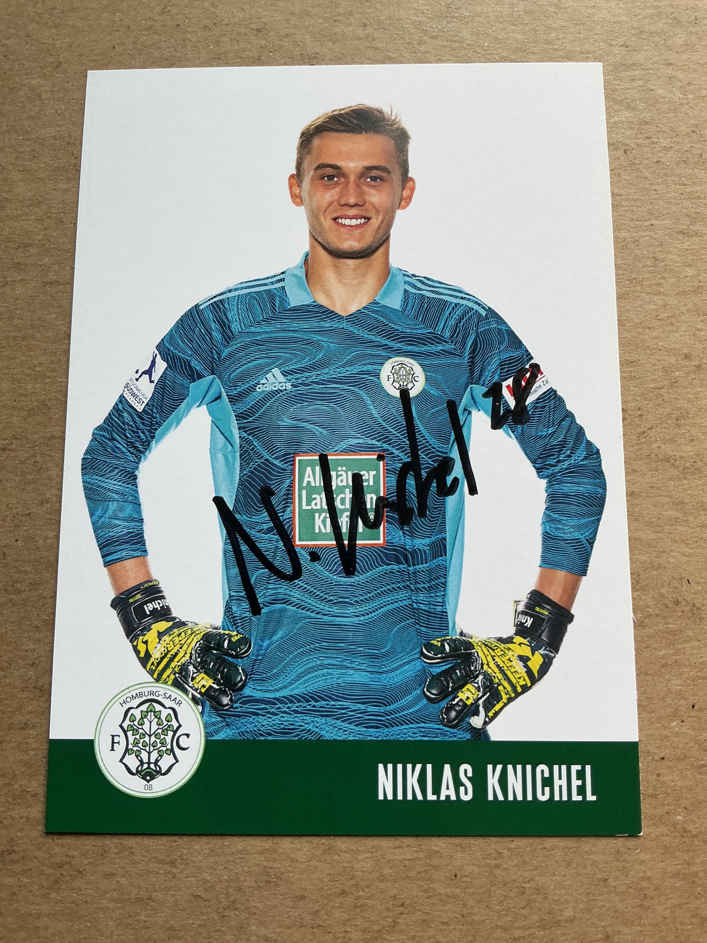 Niklas Knichel, Germany 🇩🇪 FC Homburg 2021/22 hand signed