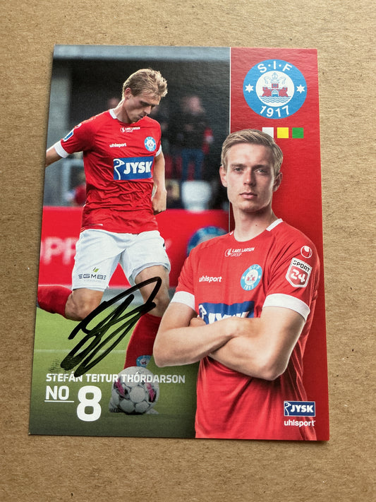 Stefan Thordarson, Iceland 🇮🇸 Silkeborg IF 2022/23 hand signed