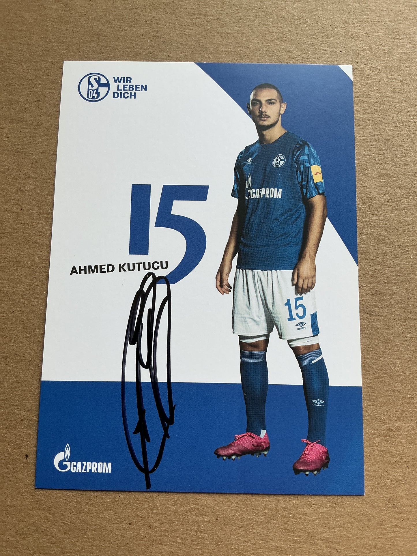 Ahmed Kutucu, Türkiye 🇹🇷 FC Schalke 04 2019/20 hand signed