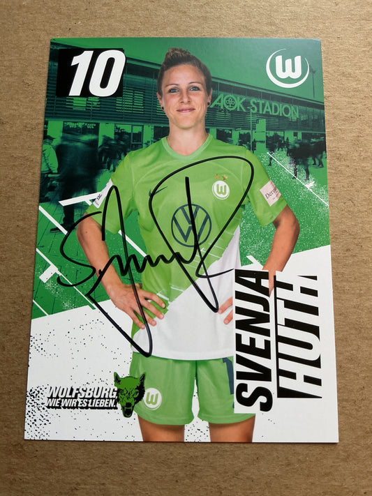 Svenja Huth, Germany 🇩🇪 VfL Wolfsburg 2023/24 hand signed