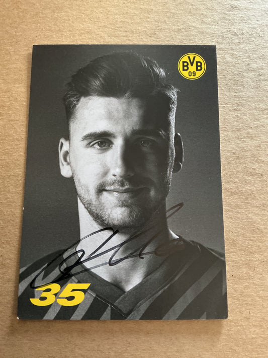 Marcel Lotka, Germany 🇩🇪 Borussia Dortmund 2023/24 hand signed