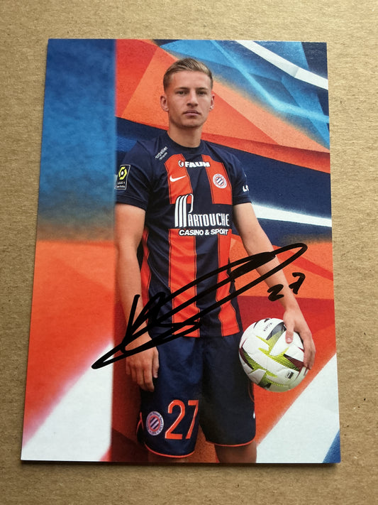 Becir Omeragic, Switzerland 🇨🇭 Montpellier HSC 2023/24 hand signed