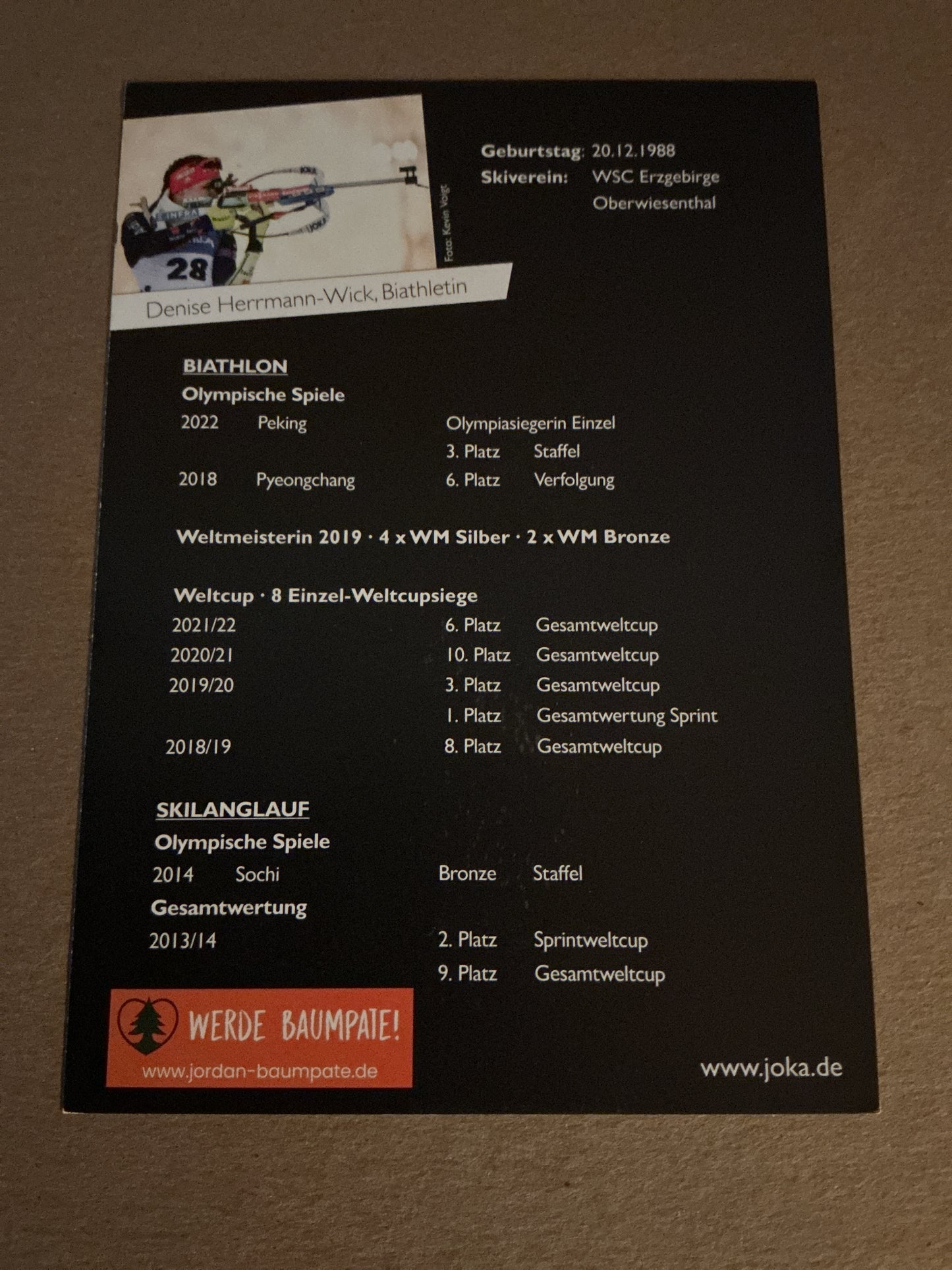 Denise Herrmann-Wick, Germany 🇩🇪 Biathlon 2023/24 hand signed