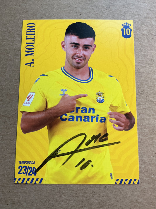 Alberto Moleiro, Spain 🇪🇸 UD Las Palmas 2023/24 hand signed