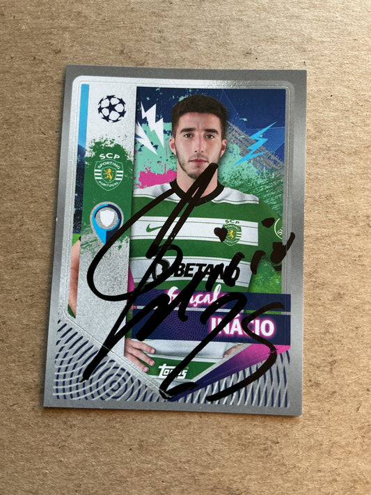 Gonçalo Inácio, Portugal 🇵🇹 Sporting CP 2022/23 Topps hand signed