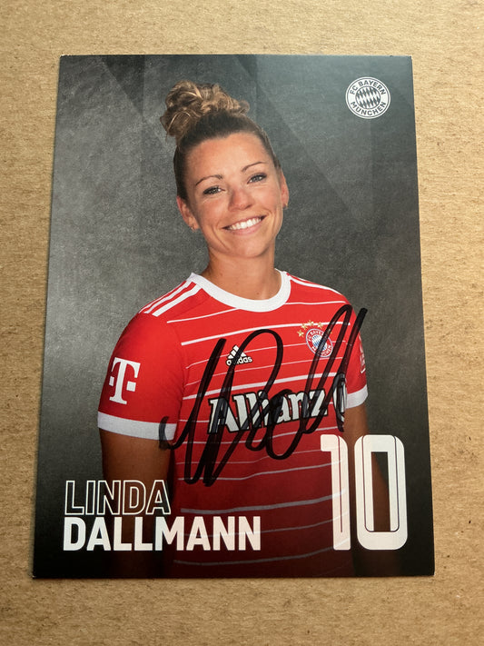 Linda Dallmann, Germany 🇩🇪 FC Bayern München 2022/23 hand signed