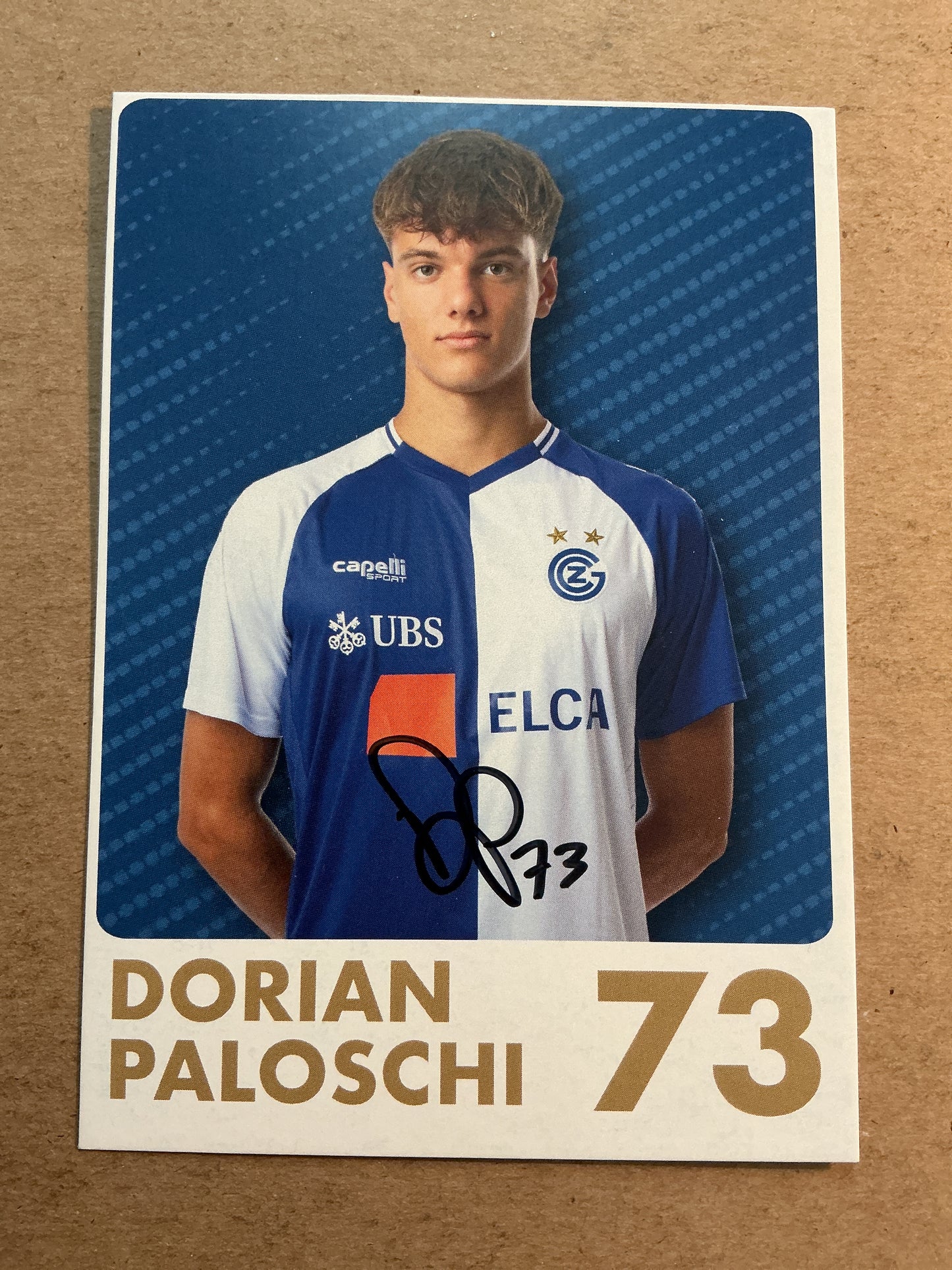 Dorian Paloschi, Italy 🇮🇹 Grasshopper Zürich 2025/26 hand signed