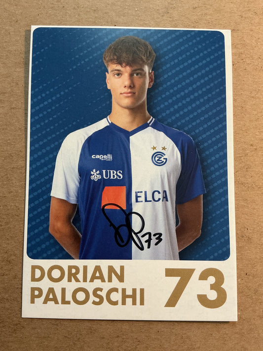Dorian Paloschi, Italy 🇮🇹 Grasshopper Zürich 2025/26 hand signed