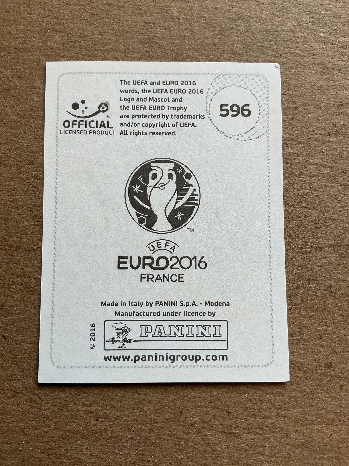 Cristiano Ronaldo, Portugal 🇵🇹 UEFA Euro 2016 Panini hand signed