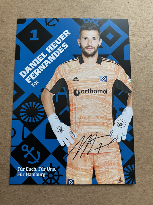 Daniel Heuer Fernandes, Portugal 🇵🇹 Hamburger SV 2021/22 hand signed