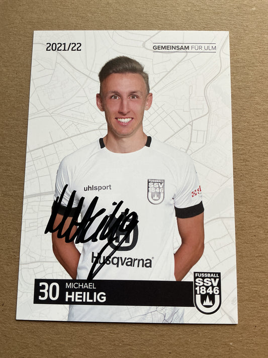 Michael Heilig, Germany 🇩🇪 SSV Ulm 1846 2021/22 hand signed