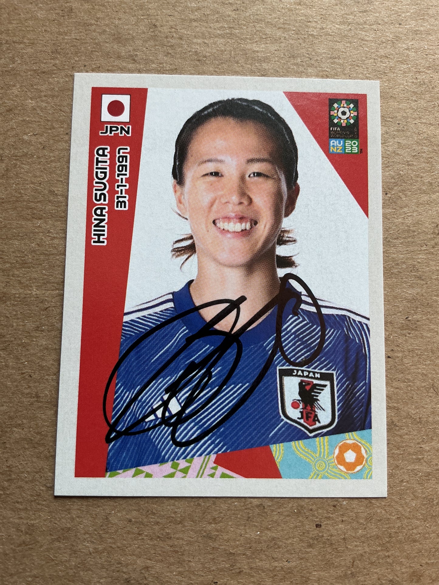 Hina Sugita, Japan 🇯🇵 FIFA Women’s World Cup 2023 Panini hand signed