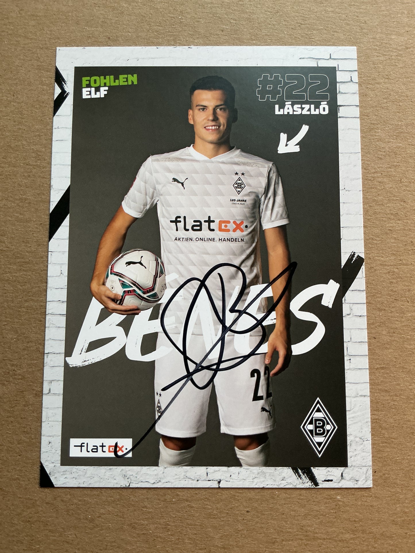 László Benes, Slovakia 🇸🇰 Borussia Mönchengladbach 2020/21 hand signed