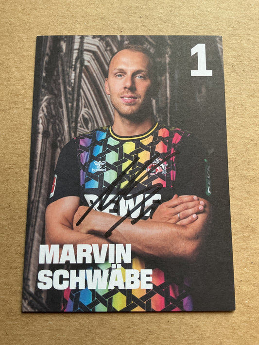 Marvin Schwäbe, Germany 🇩🇪 1.FC Köln 2023/24 hand signed