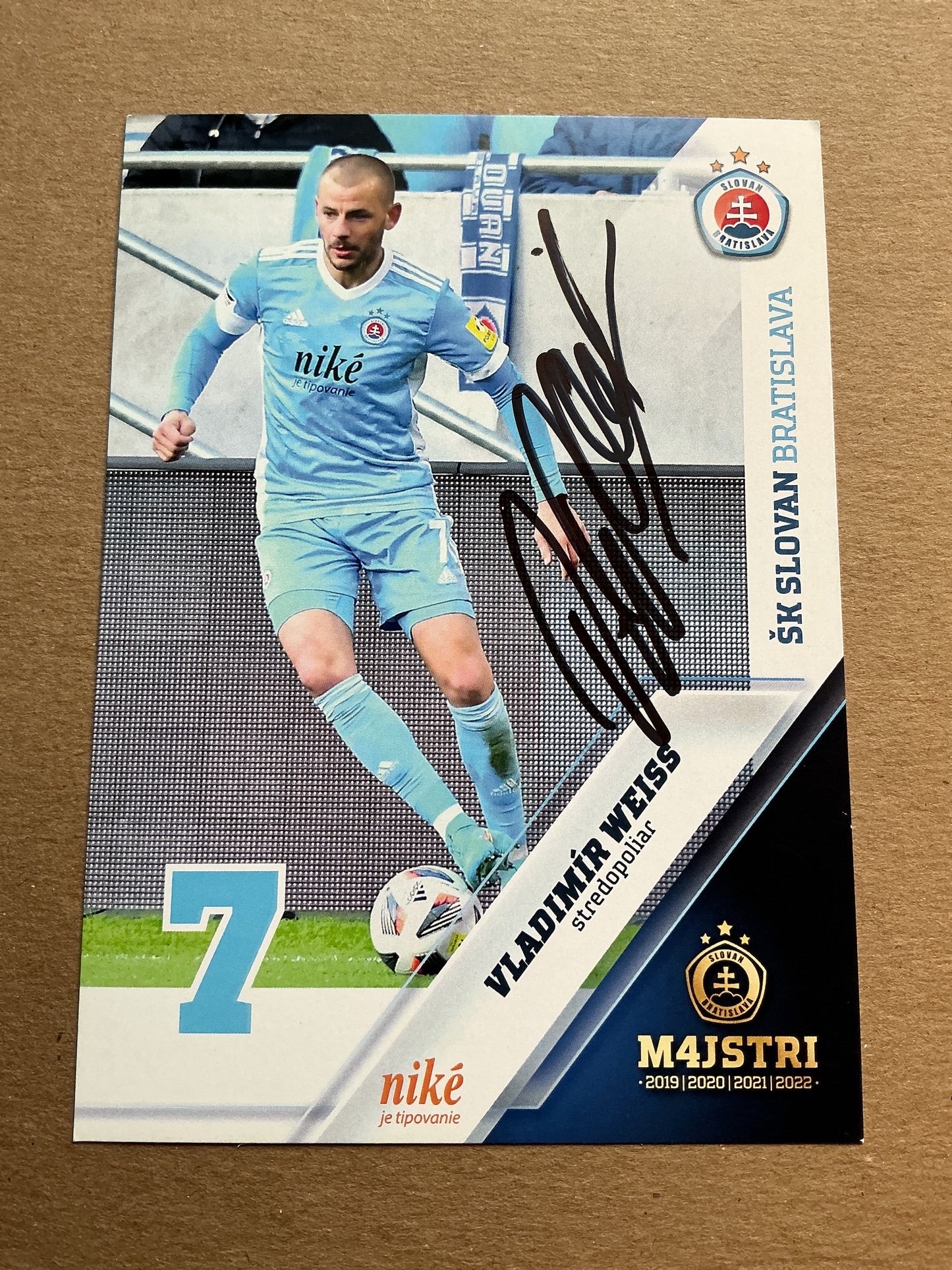 Vladimír Weiss, Slovakia 🇸🇰 ŠK Slovan Bratislava 2022/23 hand signed