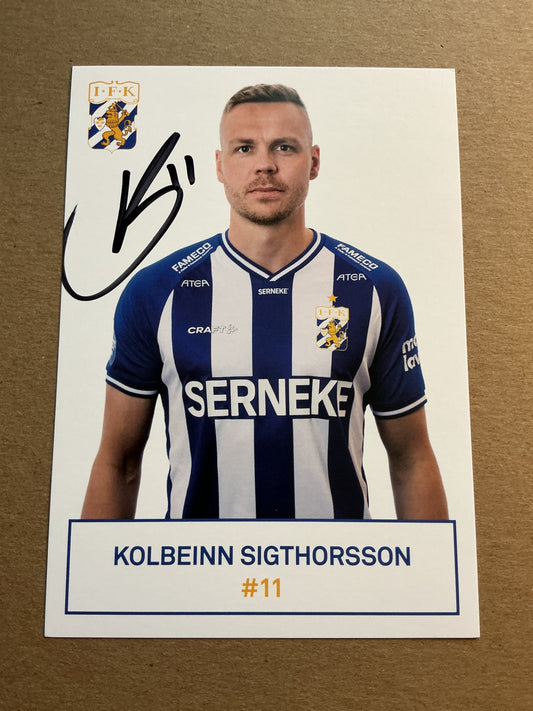 Kolbeinn Sigthorsson, Iceland 🇮🇸 IFK Göteborg 2021/22 hand signed