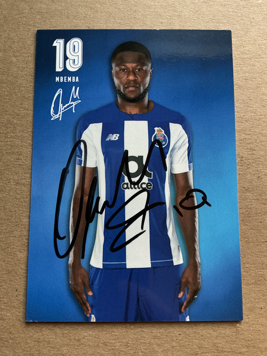Chancel Mbemba, DR Kongo 🇨🇩 FC Porto 2019/20 hand signed