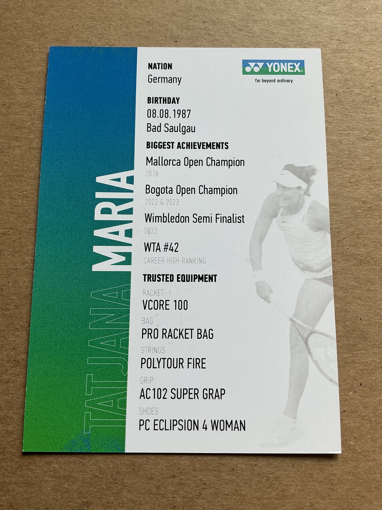Tatjana Maria, Germany 🇩🇪 Tennis Sports 2025 hand signed