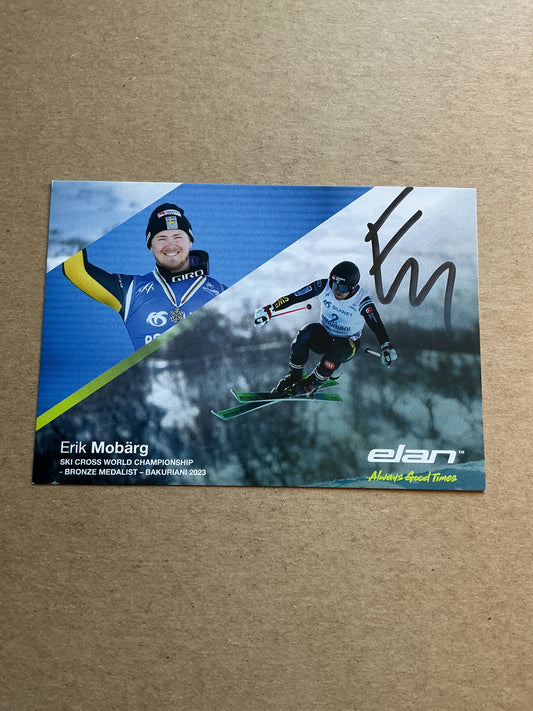 Erik Mobärg, Sweden 🇸🇪 Skicross Winter Sports 2024/25 hand signed