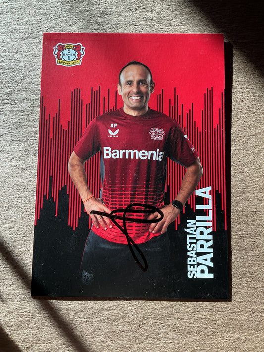 Sebastián Parilla, Spain 🇪🇸 Bayer 04 Leverkusen 2022/23 hand signed