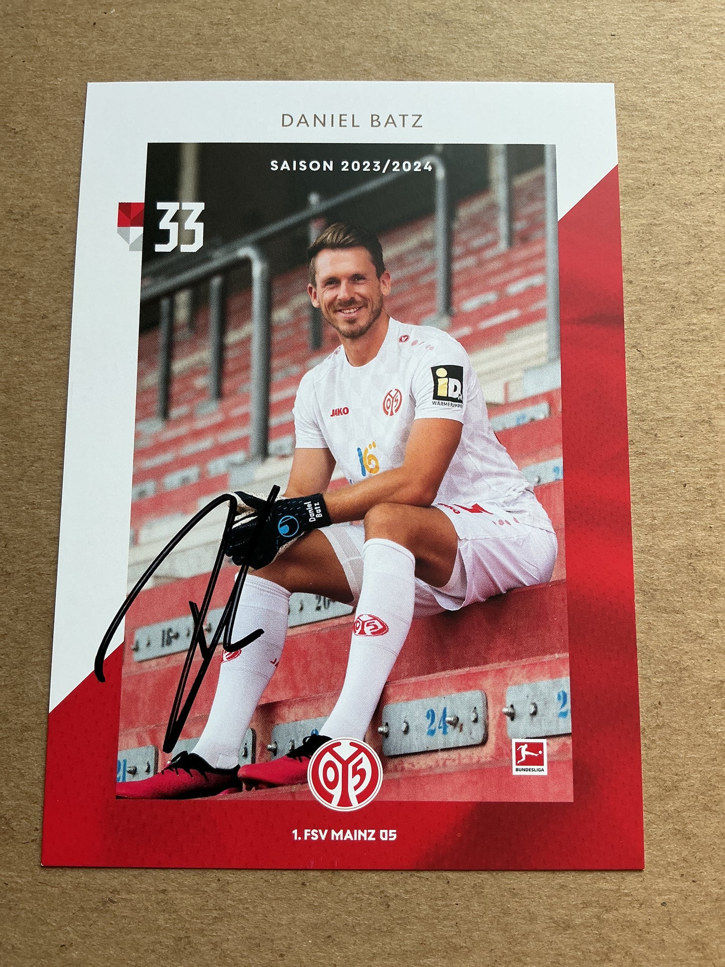Daniel Batz, Germany 🇩🇪 FSV Mainz 05 2023/24 hand signed