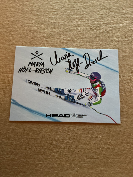 Maria Höfl-Riesch, Germany 🇩🇪 Alpine 2023/24 hand signed